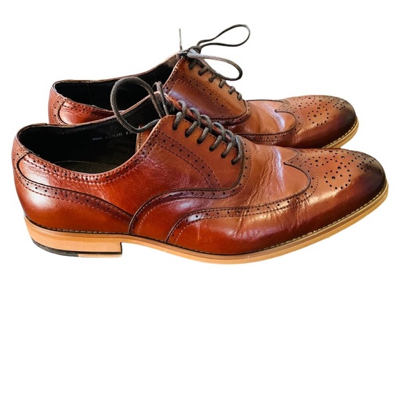 Stacy Adams 8.5 Mens Lace Up Oxford Dress Shoes - Picture 5 of 10